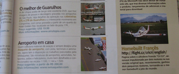 Brcenarios na revista Aeromagazine